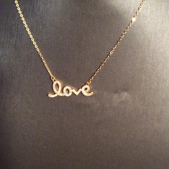 14k GP Love Necklace - Picture 5 of 5